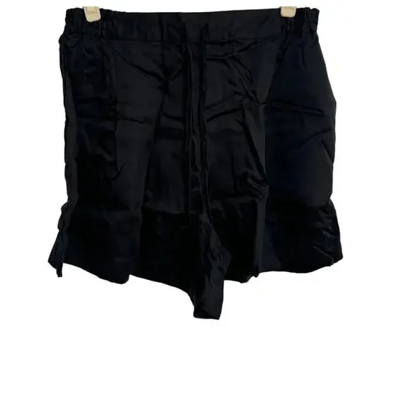 NWT Ettitude Sateen Set - Short Sleeve Shirt & Shortie - Onyx - Picture 4 of 9